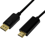 LOGILINK - DisplayPort - HDMI 1.4 összekötő kábel 2m - CV0127