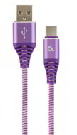 Gembird - Premium cotton braided USB A - TYPE C összekötő kábel 2m - CC-USB2B-AMCM-2M-PW