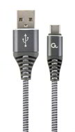 Gembird - Premium cotton braided USB A - TYPE C összekötő kábel 2m - CC-USB2B-AMCM-2M-WB2