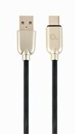 Gembird - Premium rubber USB A - TYPE C összekötő kábel 2m - CC-USB2R-AMCM-2M