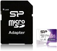 Silicon Power - Superior Pro Micro SDXC 128GB + adapter - SP128GBSTXDU3V20AB