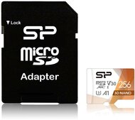 Silicon Power - Superior Pro Micro SDXC 256GB + adapter - SP256GBSTXDU3V20AB