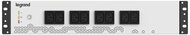 Legrand - szünetmentes elosztósor - (PDU), 19", 2U, 800 VA 480 W BE: C14 aljzat + C13-SCH kábel KI: 8xC13 USB-B komm.port - 310331