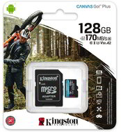 Kingston - MICROSDXC Canvas Go! Plus 128GB + adapter - SDCG3/128GB