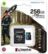 KINGSTON - MICROSDXC CANVAS GO! PLUS 256GB + ADAPTER - SDCG3/256GB
