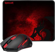 Redragon - M601WL-BA Vezeték nélküli egér + egérpad kombó - M601WL-BA