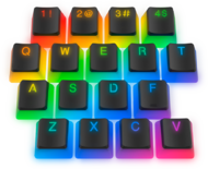 SPC Gear - KC104 Pudding DBL Shot PBT gamer billentyű szett - SPG030