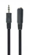 Gembird CCA-423-5M 3.5 mm stereo audio extension cable 5m Black