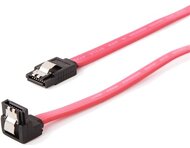 Gembird SATA 3 F/F adatkábel 0.3m piros egyenes/90° le, metal clips