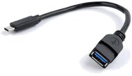 Gembird USB-C -> USB 3.0 A M/F adapter 0.2m fekete OTG