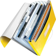 Leitz Wow polipropilén sárga harmonika irattartó