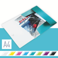 Leitz Wow polipropilén jégkék gumis mappa