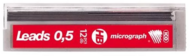 ICO Micrograph 0,5mm HB 3db-os grafitbetét