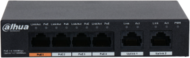 Dahua PoE switch - PFS3006-4GT-60 (4x 1Gbps PoE + 2x 1Gbps uplink, 60W)