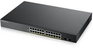 ZyXEL GS1900-24HP v2 24port GbE LAN PoE (170W) smart menedzselhető switch
