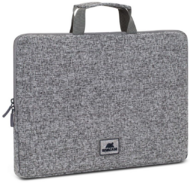 RivaCase - 7915 Laptop sleeve with handles 15,6" Light grey