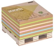 StickN KraftCube 76x76mm 400lap újrahasznosított színes öntapadó jegyzettömb
