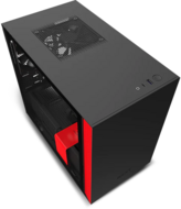 NZXT - H210i ITX számítógépház - Matt fekete/piros - CA-H210I-BR