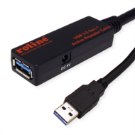 USB 3.0 hosszabbító kábel 10m+erősítő Roline 12.04.1070