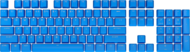 CORSAIR - PBT DOUBLE-SHOT PRO Keycap Mod Kit (US LAYOUT) — Elgato Blue - CH-9911030-NA