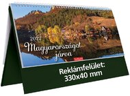 Kalendart 2022-es T056 Magyarországot járva álló zöld asztali naptár