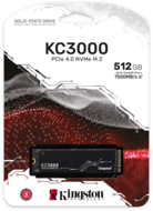 Kingston - KC3000 PCIe 4.0 NVMe M.2 SSD 512GB - SKC3000S/512G
