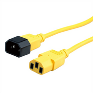 ROLINE - Tápkábel, IEC 320 C14 - C13, 3m, sárga - 19.08.1532-25