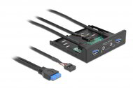 Delock - 3.5″ USB 3.2 Gen 1 Front Panel 2 x USB Type-A + HD-Audio - 64150