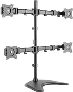DIGITUS - Universal Monitor Stand, 4xLCD, 27, max. load 8kg, adjustable and rotated 360 - DA-90364