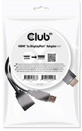 Club3D HDMI™ to DisplayPort™ Adapter Male/Female - CAC-2330