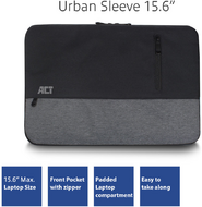 ACT - AC8545 Urban Laptop Sleeve 15,6" Black - AC8545