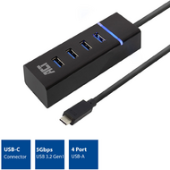 ACT - AC6415 USB-C Hub 3.2 with 4 USB-A ports - AC6415