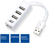 ACT - AC6200 USB Hub 4port White - AC6200