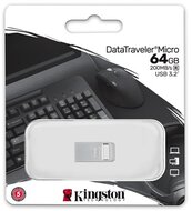 Kingston - DataTraveler Micro 64GB - DTMC3G2/64GB