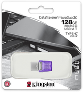 Kingston - DataTraveler microDuo 3C 128GB - DTDUO3CG3/128GB