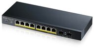 ZyXEL GS1900-10HP v2 8port GbE LAN PoE (70W) 2port GbE SFP smart menedzselhető PoE switch