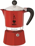 Bialetti Rainbow 6 személyes piros kotyogós kávéfőző