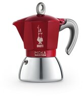Bialetti Moka 6946 Induction 6 személyes indukciós piros kotyogós kávéfőző