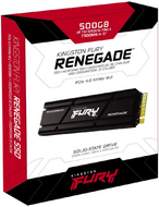 KINGSTON - FURY RENEGADE PCIE 4.0 NVME(WITH HEATSINK) M.2 SSD 500GB - SFYRSK/500G