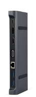 Gembird A-CM-COMBO9-02 USB Type-C 9-in-1 Multi-Port Adapter Space Grey
