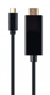 Gembird USB-C to HDMI-male adapter 4K 60Hz 2m black - A-CM-HDMIM-02