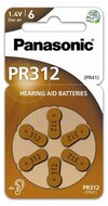 Panasonic PR-312(41)/6LB PR312 cink-levegő hallókészülék elem 6 db/csomag