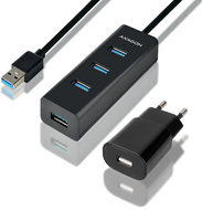 AXAGON HUE-S2BP USB3.0 Charging Hub Black