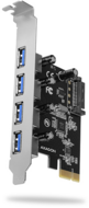 AXAGON PCEU-430VL PCIE Controller 4X External SuperSpeed USB
