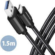 AXAGON - SPEED USB-C > USB-A 3.2 Gen 1 Cable 1,5m Black