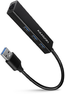 AXAGON - HMA-GL3A USB3.2 multiport Hub 3-port + LAN metal black