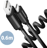 AXAGON - BUCM-AM10TB Twister USB-C > USB-A Cable 0,6m Black