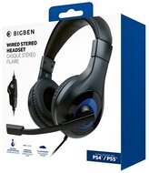 BigBen V1 PS4/PS5 sztereo fekete gamer headset - 2807364