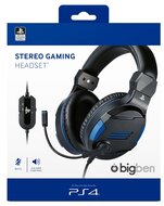 BigBen V3 PS4/PC sztereo fekete gamer headset - 2805748