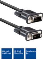 ACT AC3513 VGA cable male - male 3m Black